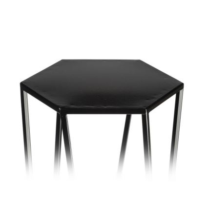 Support pot 100x24 cm noir