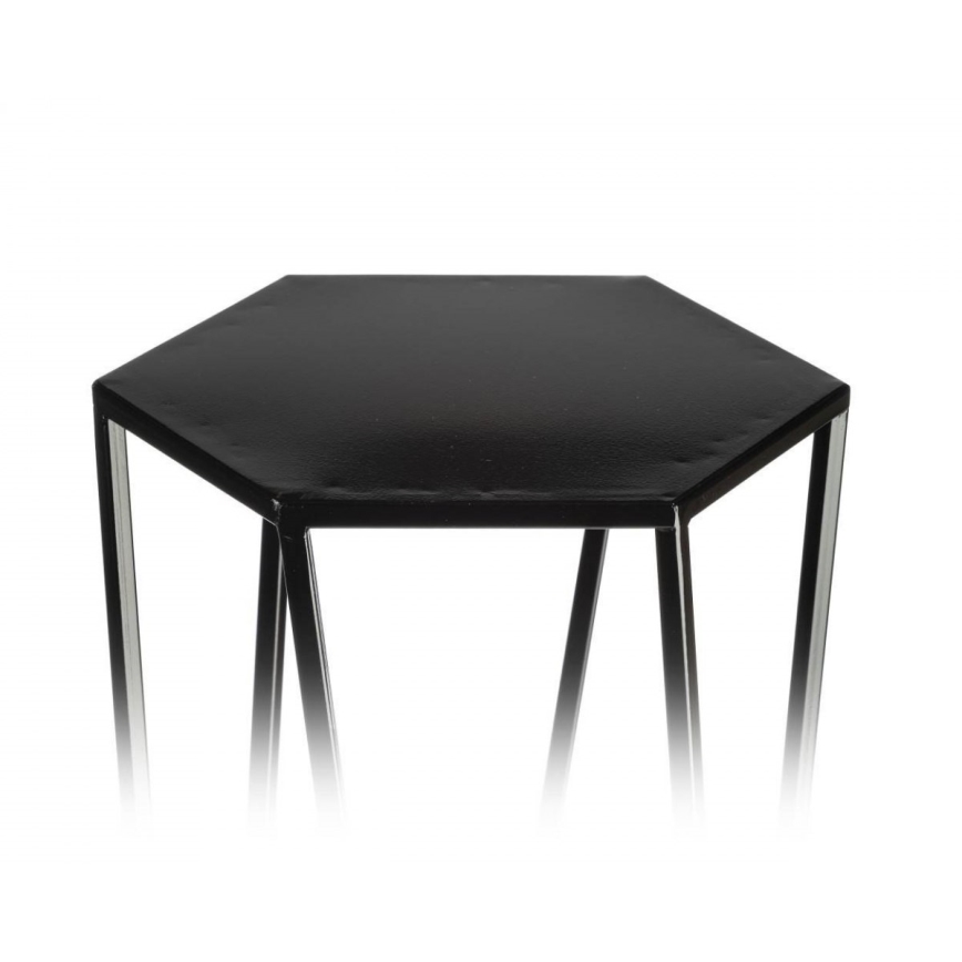 Support pot 100x24 cm noir