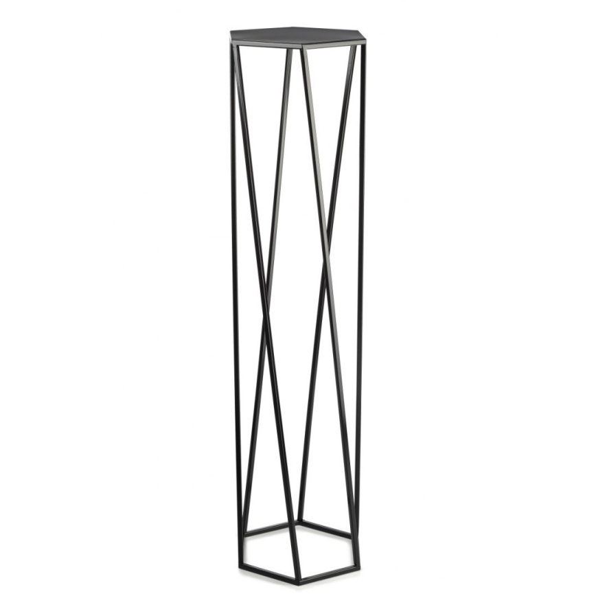 Support pot 100x24 cm noir