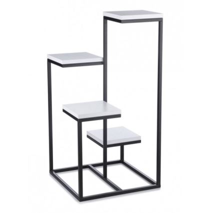 Support pot de fleur KASKADA 79x40 noir/blanc