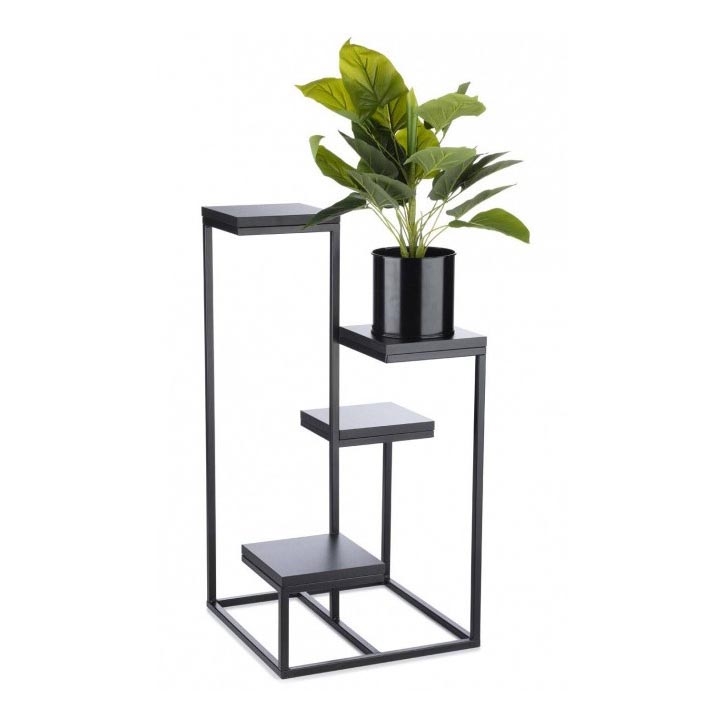 Support pot de fleur KASKADA 79x40 noir