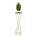 Support pot de fleur LOFT 100x24 cm doré/noir