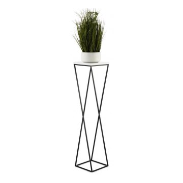 Support pot de fleur LOFT 100x24 cm noir/blanc