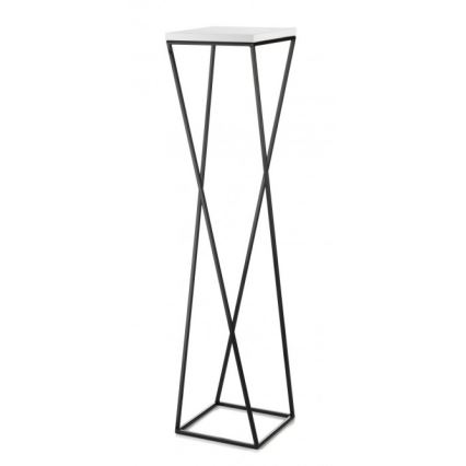 Support pot de fleur LOFT 100x24 cm noir/blanc