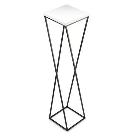 Support pot de fleur LOFT 100x24 cm noir/blanc