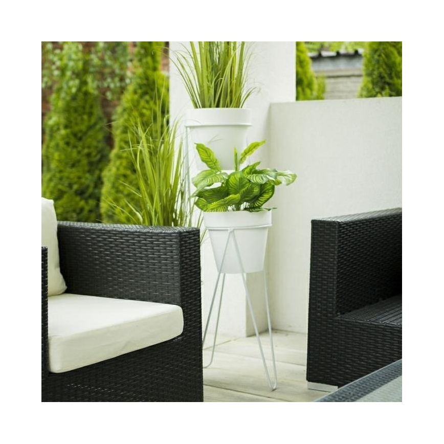 Support pot de fleur LOFT 50x30 cm blanc