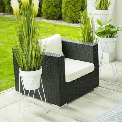 Support pot de fleur LOFT 50x30 cm blanc