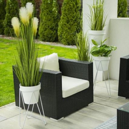 Support pot de fleur LOFT 50x30 cm blanc