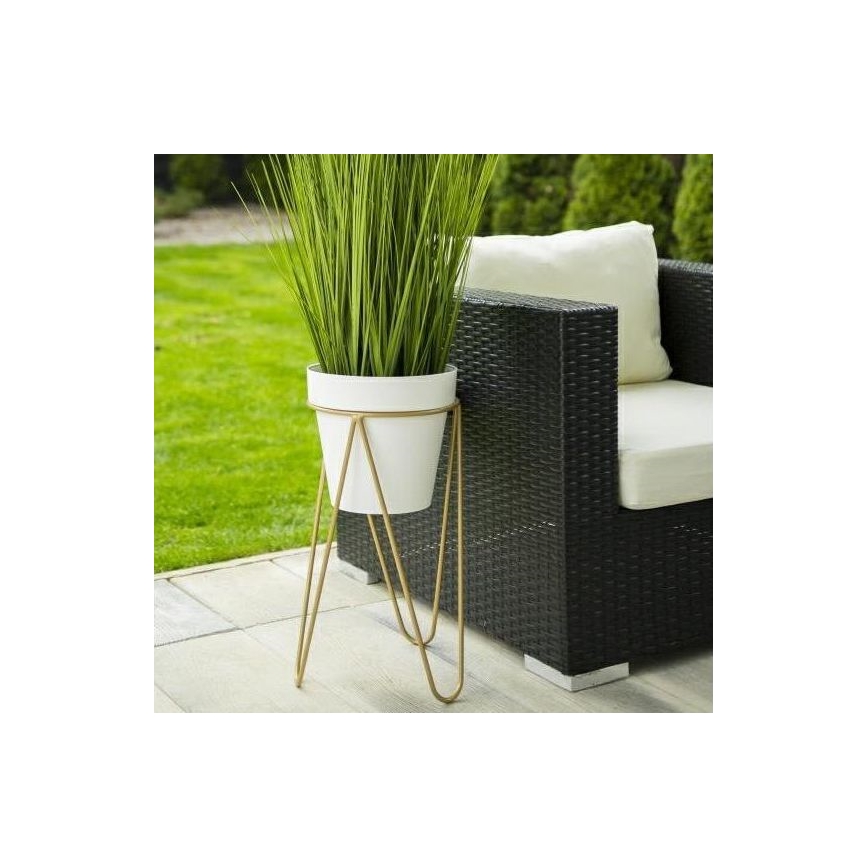 Support pot de fleur LOFT 50x30 cm doré