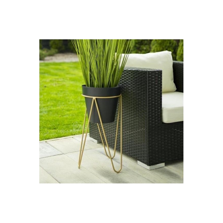 Support pot de fleur LOFT 50x30 cm doré