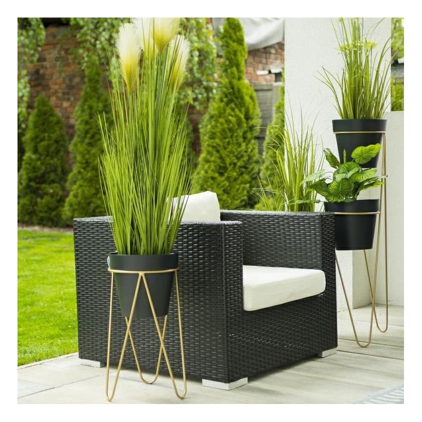 Support pot de fleur LOFT 50x30 cm doré