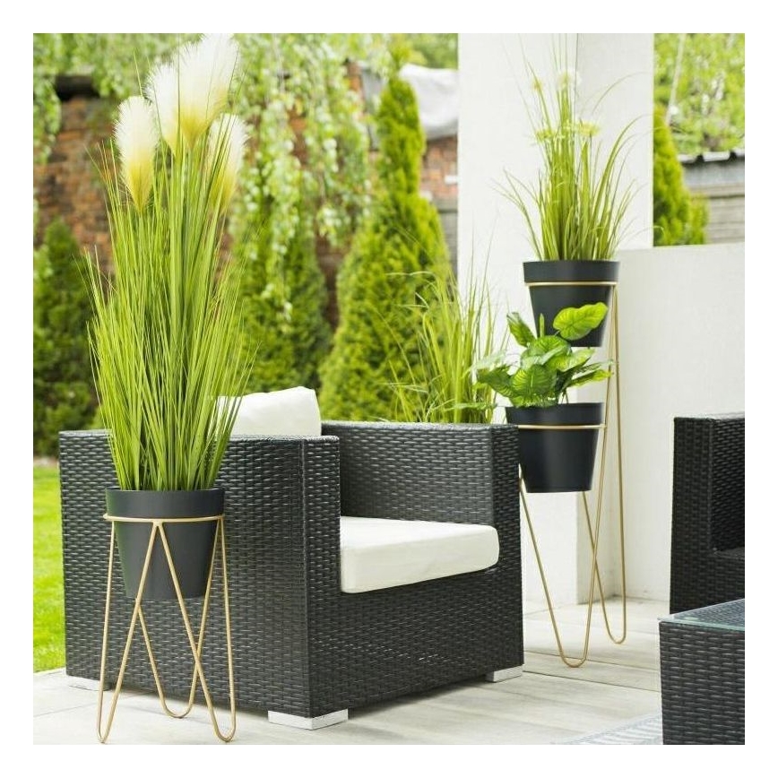 Support pot de fleur LOFT 50x30 cm doré