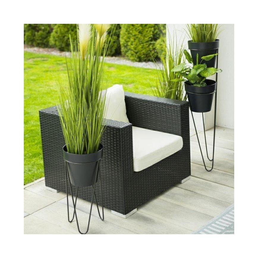 Support pot de fleur LOFT 50x30 cm noir