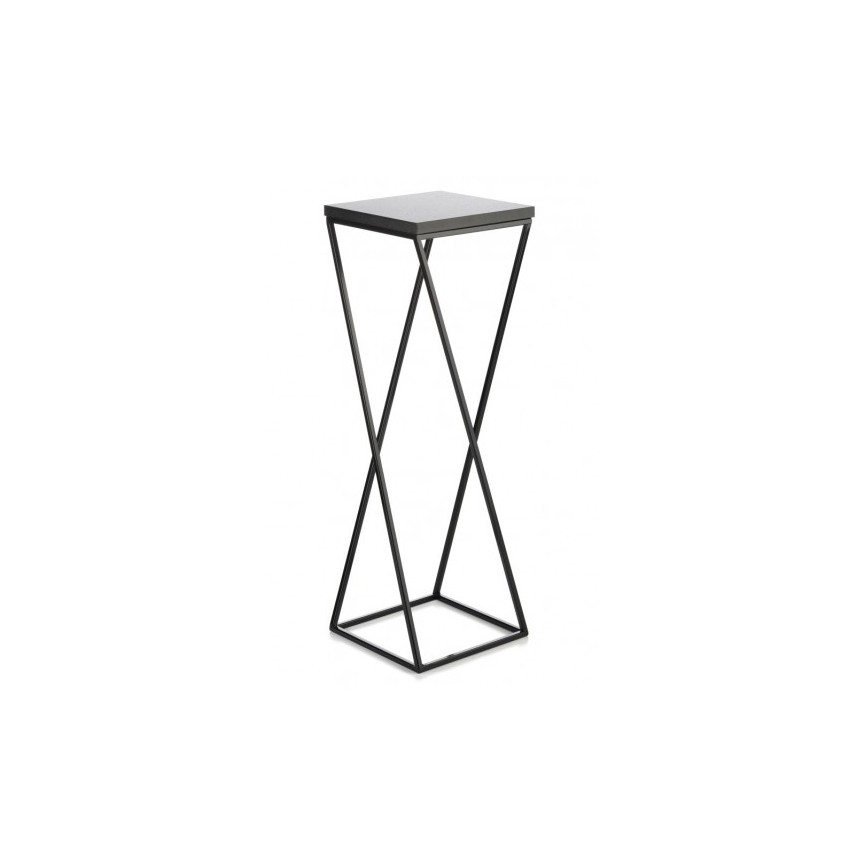 Support pot de fleur LOFT 70x24 cm noir