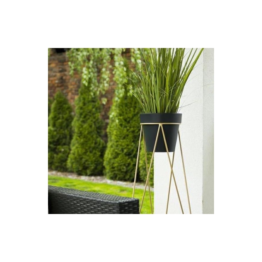 Support pot de fleur TRIANGL 90x50 cm doré