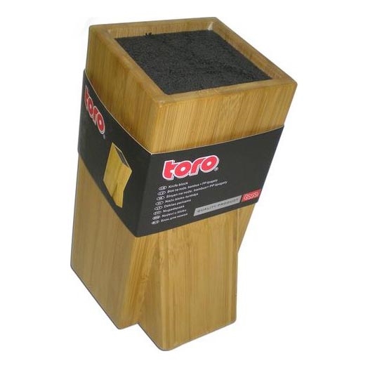 Support pour couteaux avec insert flexible 23,8x11 cm en bambou