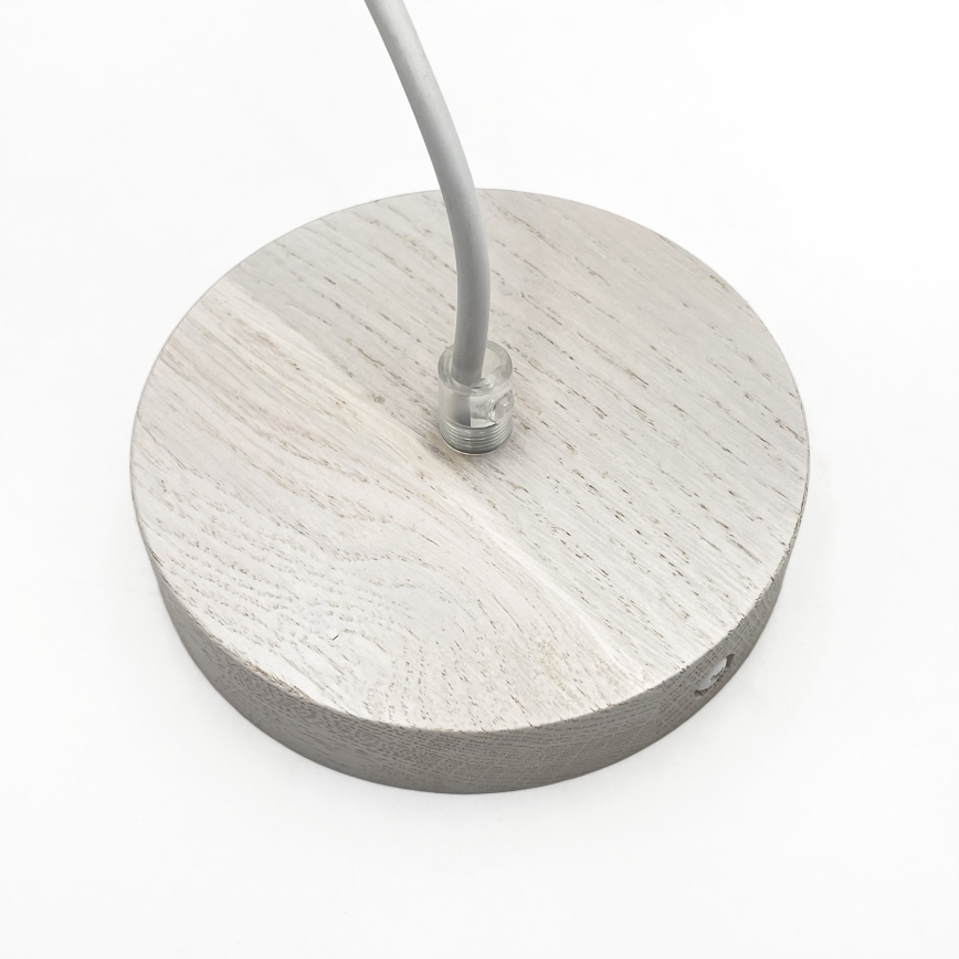 Suspension à câble AIDA 1xE27/60W/230V Ø 25 cm chêne/blanc