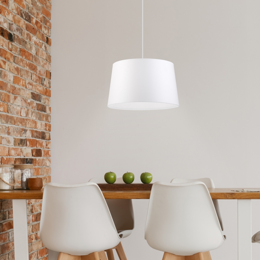 Suspension à câble AIDA 1xE27/60W/230V Ø 35 cm chêne/blanc