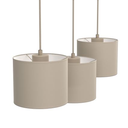 Suspension à câble ARDEN 3xE27/15W/230V beige