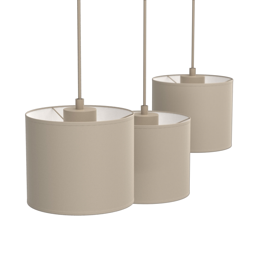Suspension à câble ARDEN 3xE27/15W/230V beige