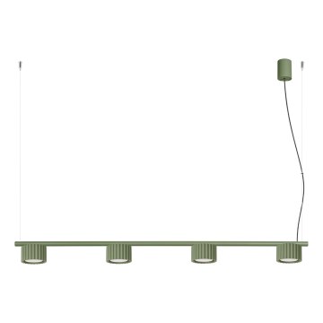 Suspension à câble AURA 4xGX53/10W/230V vert
