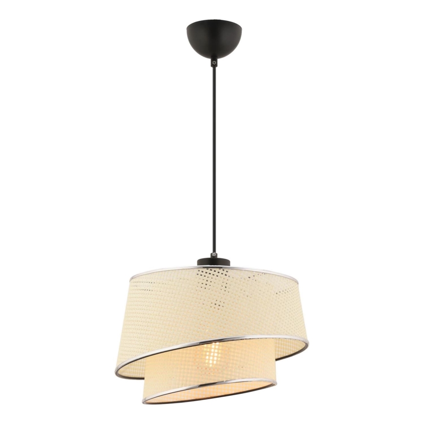Suspension à câble BARETTE 1xE27/60W/230V crème/chrome brillant