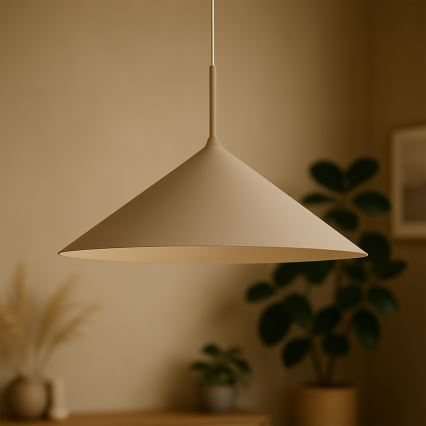 Suspension à câble CAPITAL 1xGX53/15W/230V Ø 60 cm taupe