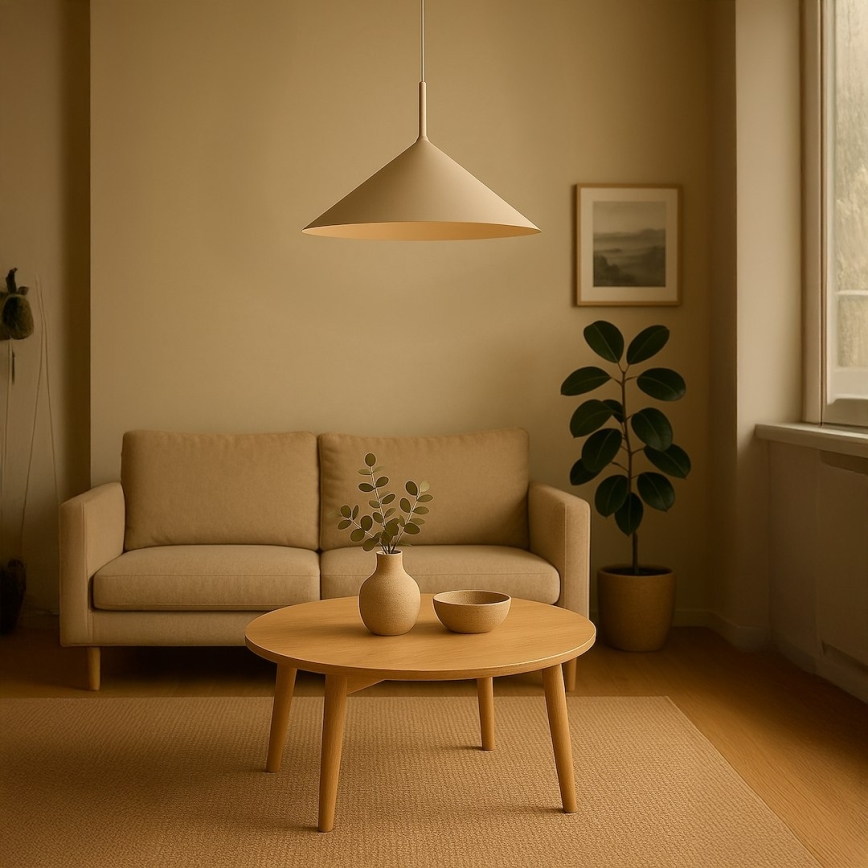 Suspension à câble CAPITAL 1xGX53/15W/230V Ø 60 cm taupe