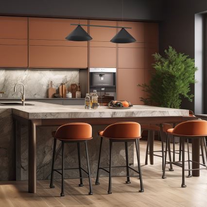 Suspension à câble CAPITAL 2xGX53/15W/230V noire