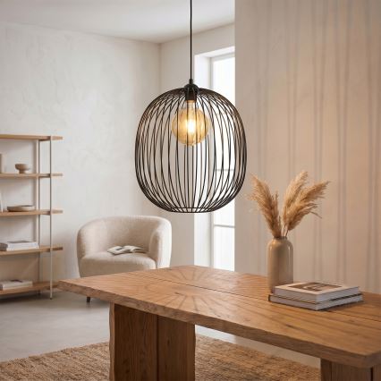 Suspension à câble DESTELLO 1xE27/15W/230V Ø 32 cm noir