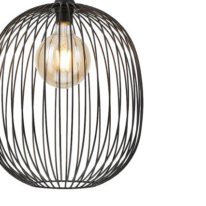 Suspension à câble DESTELLO 1xE27/15W/230V Ø 32 cm noir