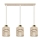 Suspension à câble ELEN 3xE27/35W/230V beige/doré