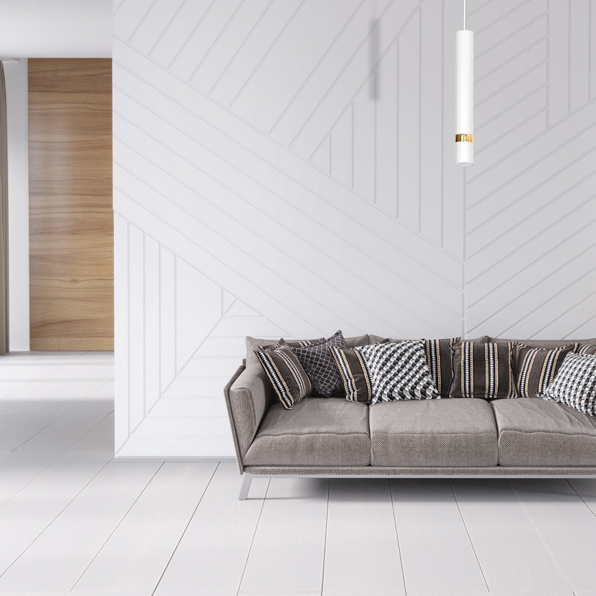 Suspension à câble JOKER 1x GU10 / 25 W / 230 V blanc/doré