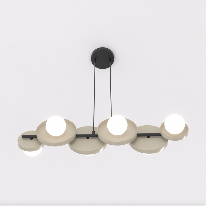 Suspension à câble MODEL 6xG9/8W/230V beige