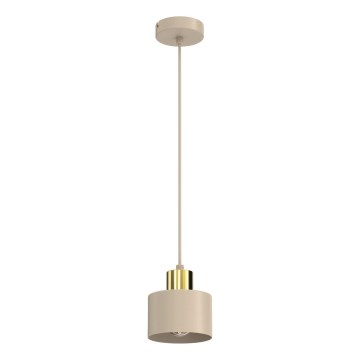 Suspension à câble PARKLA 1xE27/15W/230V beige/doré