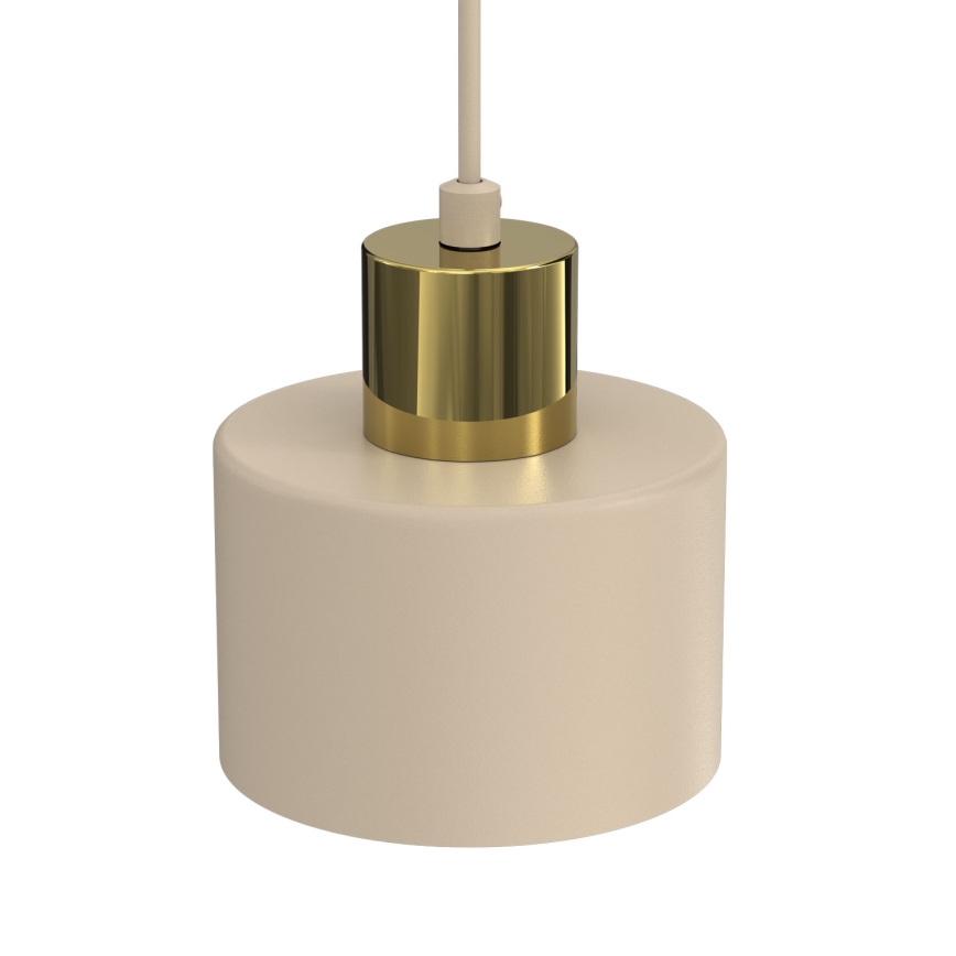 Suspension à câble PARKLA 1xE27/15W/230V beige/doré