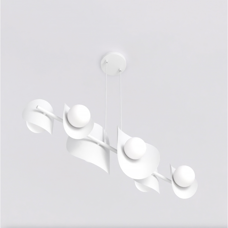 Suspension à câbles ELEMENTI 6xG9/8W/230V blanche