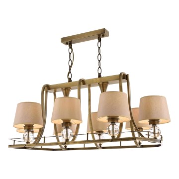 Suspension à chaîne NARA 6xE27/40W/230V laiton