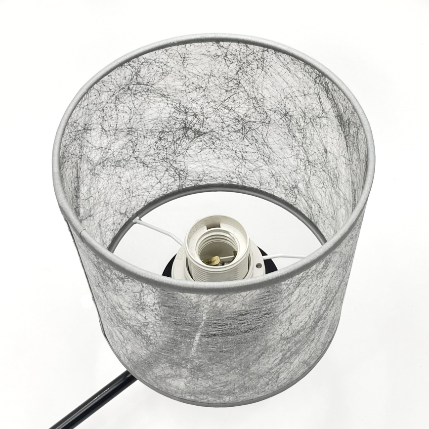 Suspension à chaîne ROSA 3xE27/60W/230V noir/gris