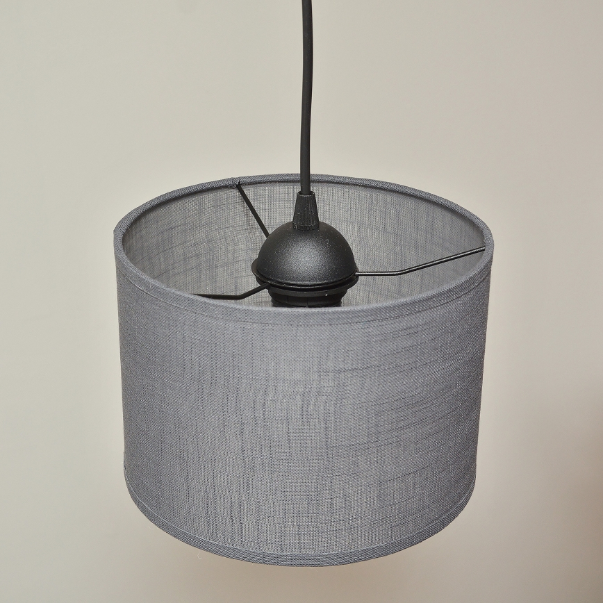 Suspension ALBA sur câble 2xE27/15W/230V gris