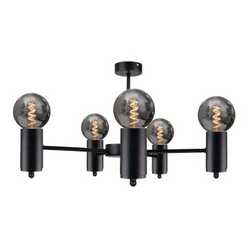 Suspension ARD 5xE27/60W/230V noir