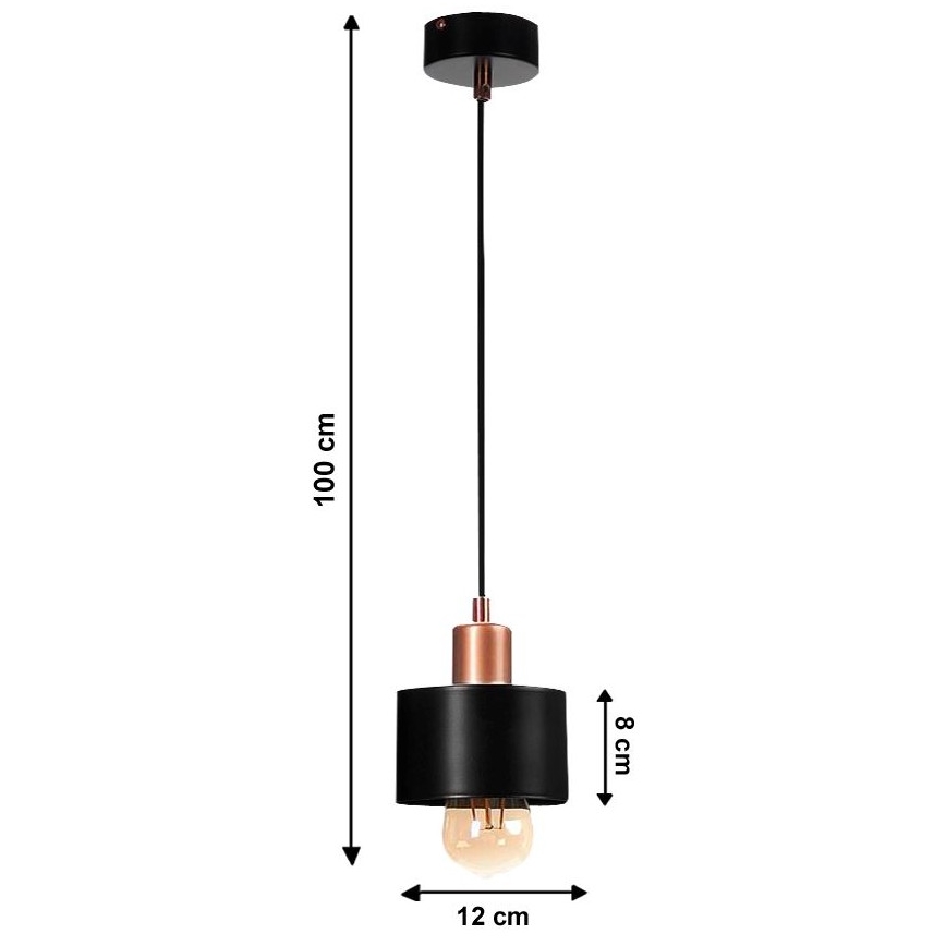 Suspension avec fil BODO 1xE27/60W/230V