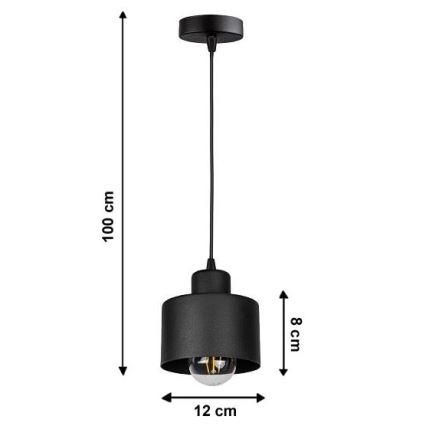 Suspension avec fil BODO 1xE27/60W/230V