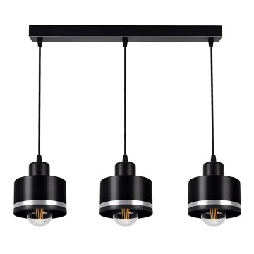 Suspension avec fil BODO SILVER 3xE27/60W/230V