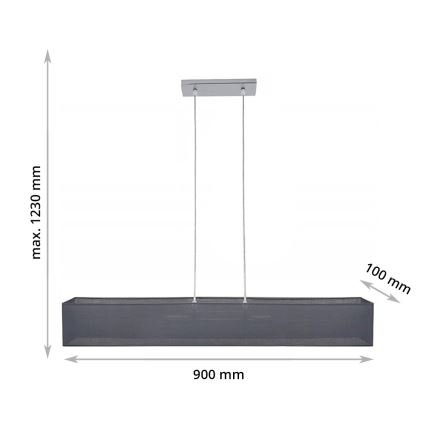 Suspension avec fil CAROLINE 2xE14/40W/230V