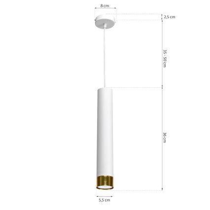 Suspension avec fil DANI 1xGU10/8W/230V