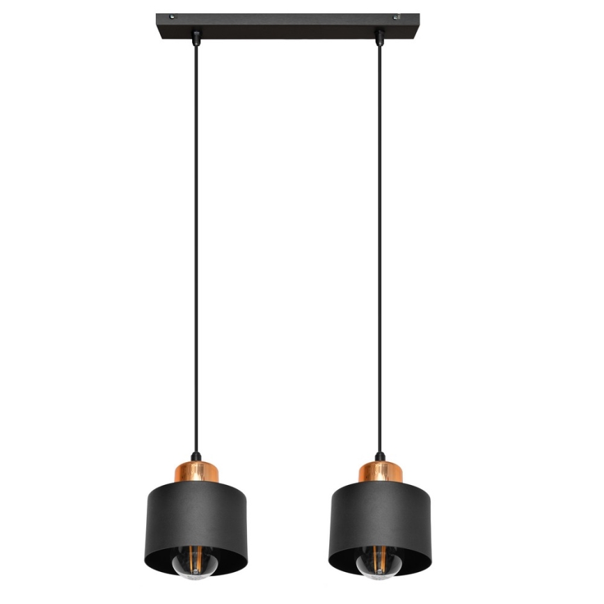 Suspension avec fil EDISON 2xE27/15W/230V