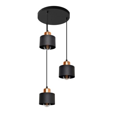 Suspension avec fil EDISON 3xE27/15W/230V