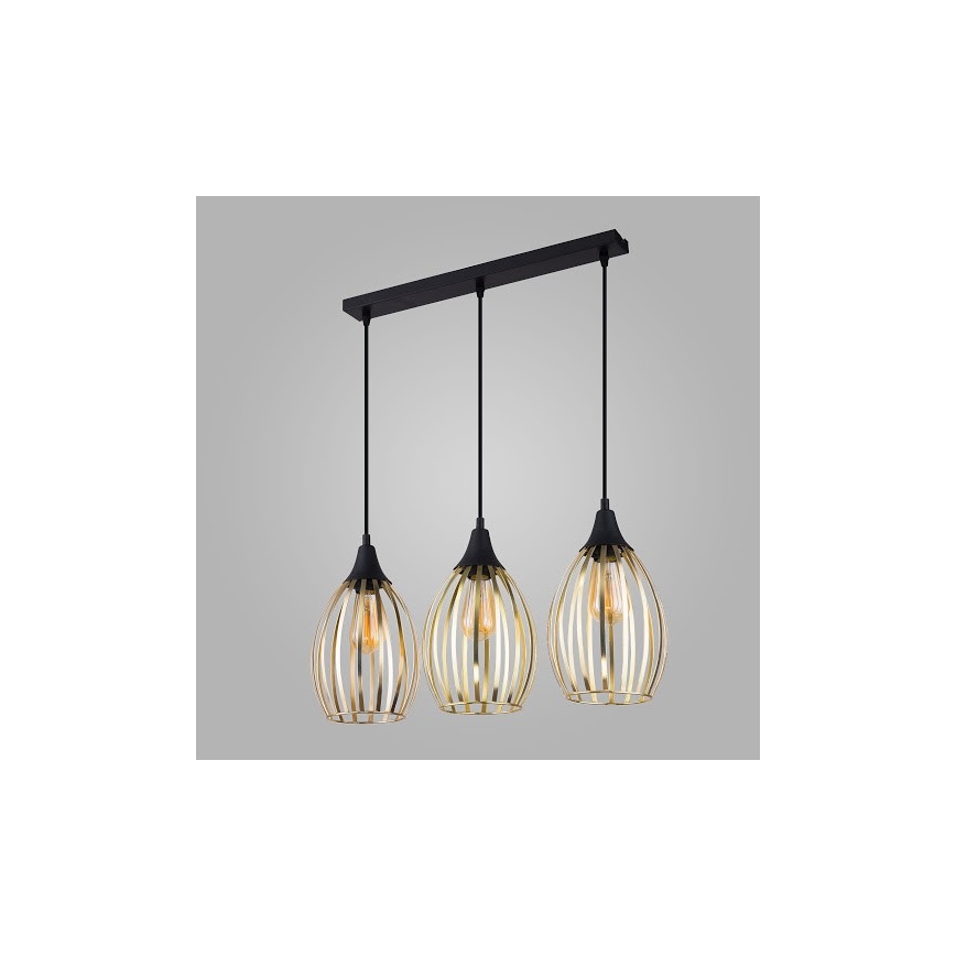 Suspension avec fil LIZA 3xE27/60W/230V