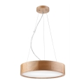 Suspension avec fil OAK 2xE27/60W/230V chêne ø 37 cm